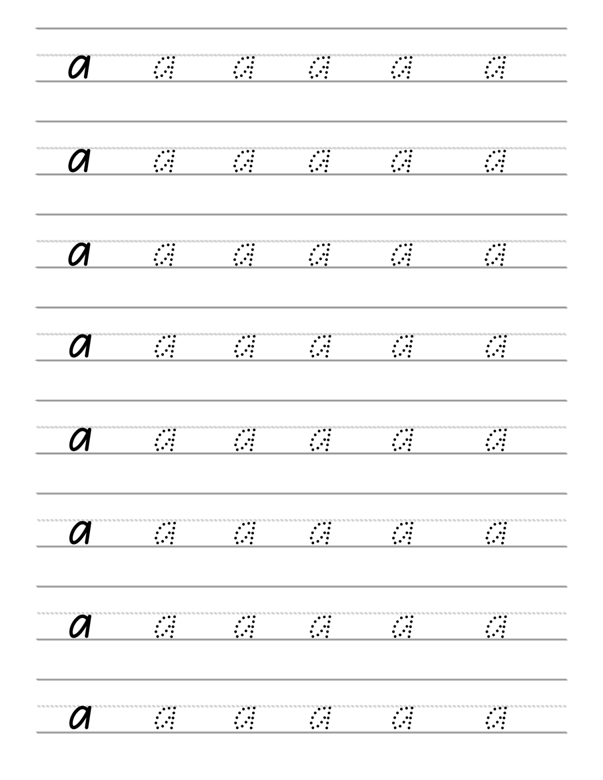 Alphabet Tracing Pages Printable - Death World LLC -