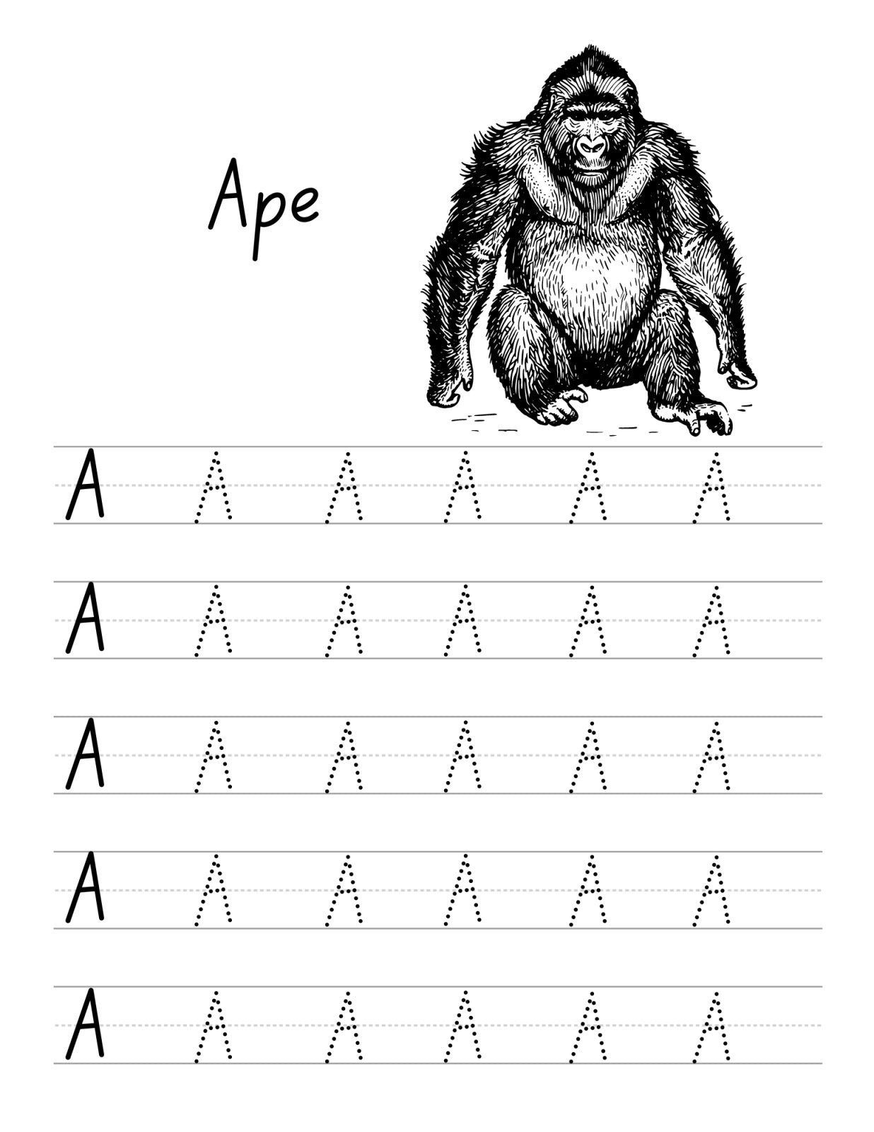 Alphabet Tracing Pages Printable - Death World LLC -