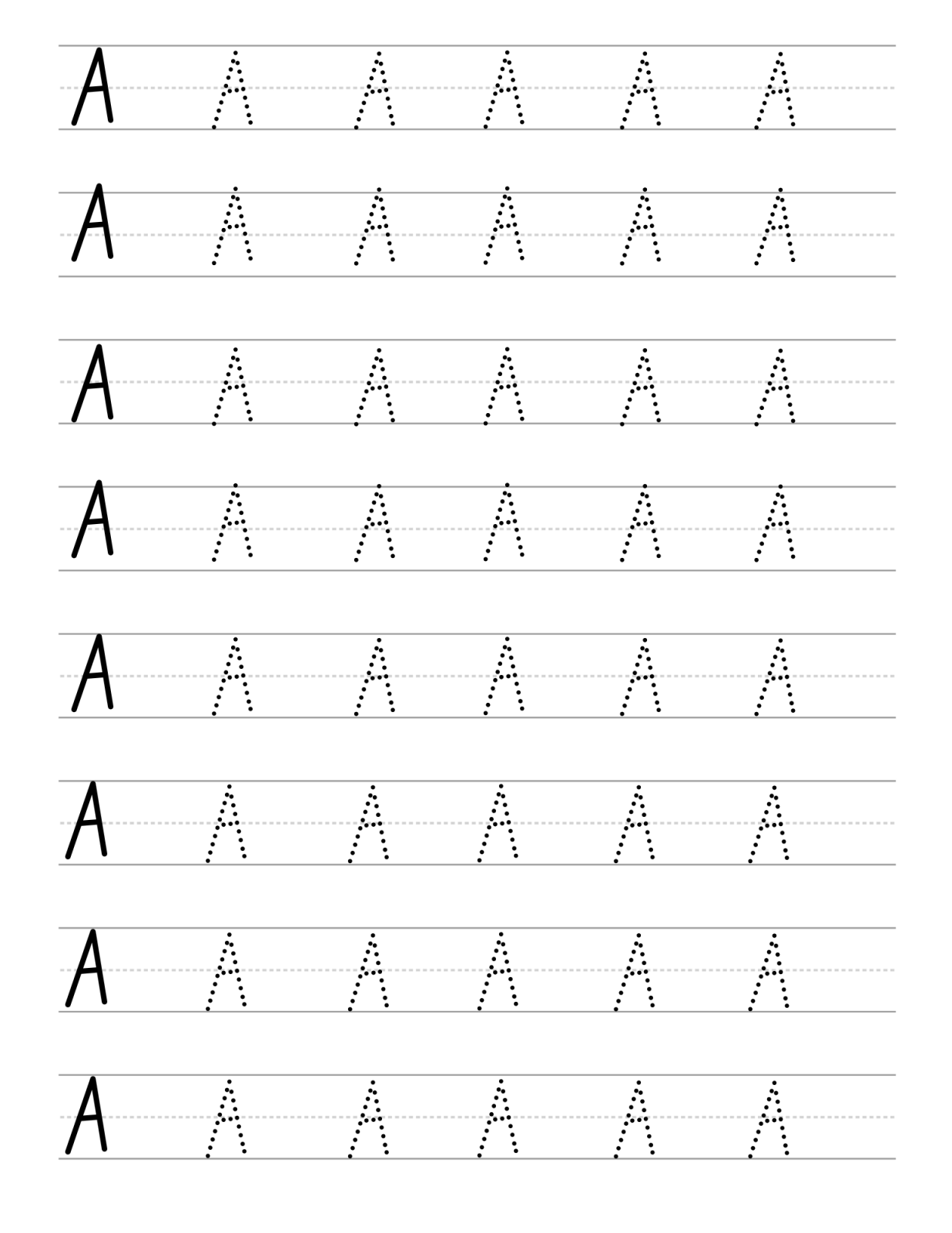 Alphabet Tracing Pages Printable - Death World LLC -