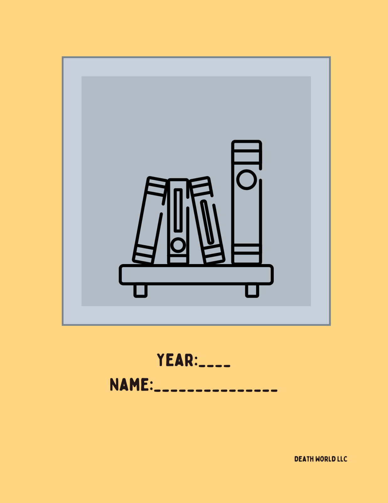 Drop Everything And Read, a Book List Journal: Printable Edition - Death World LLC -