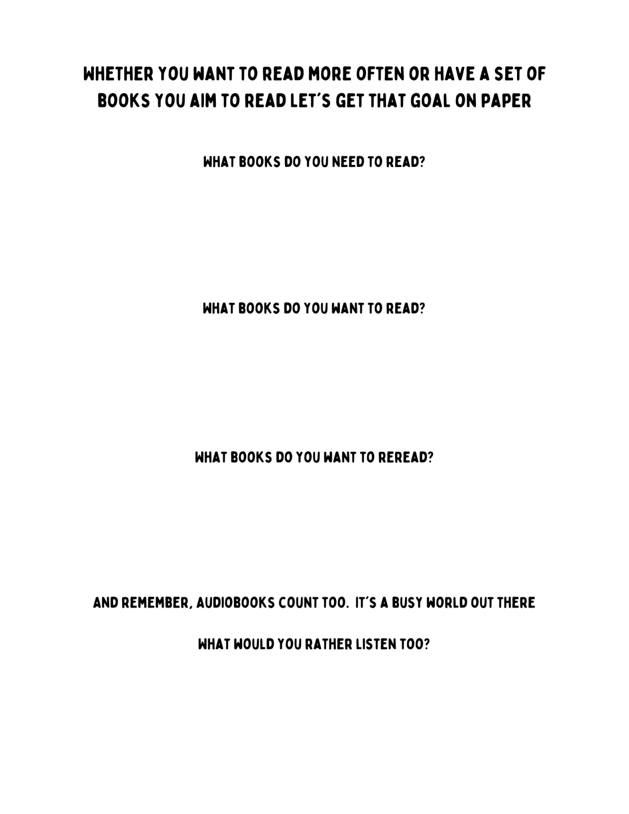 Drop Everything And Read, a Book List Journal: Printable Edition - Death World LLC -