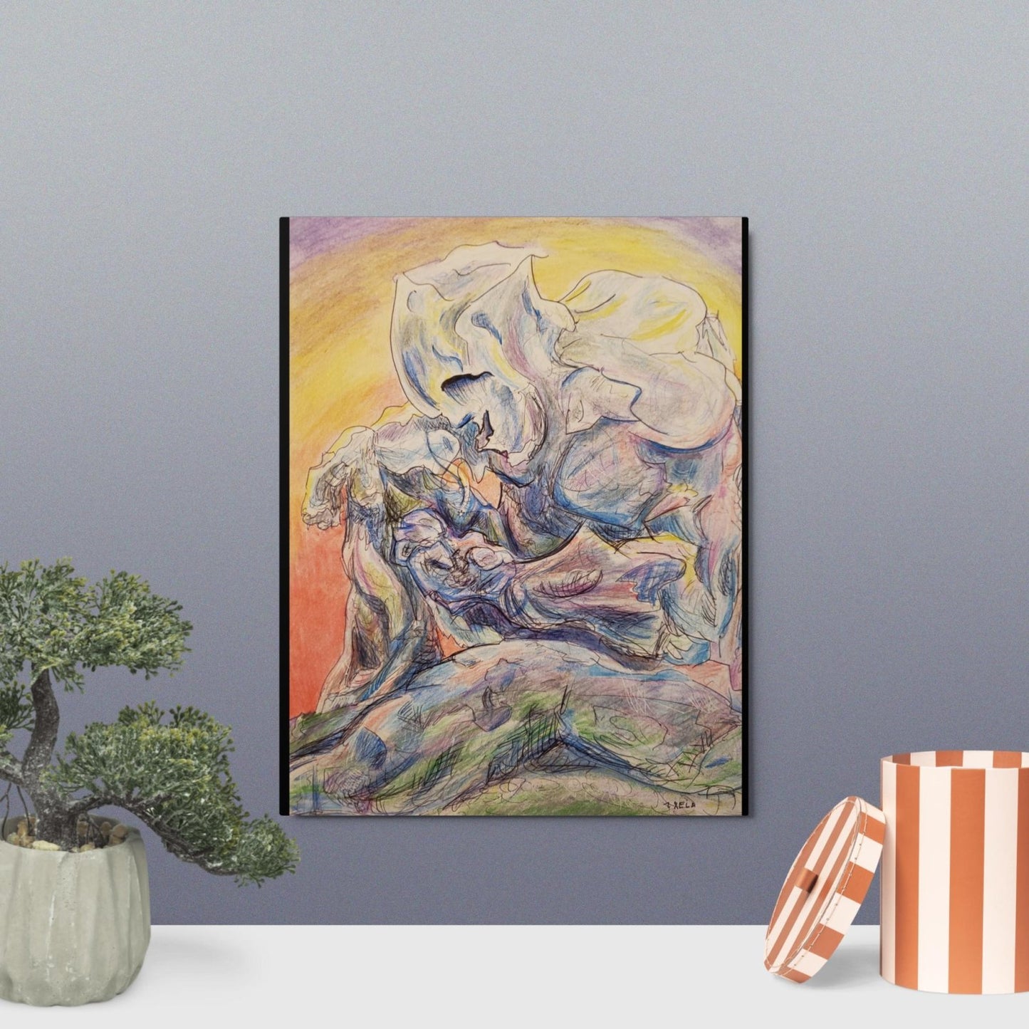 First Snow of Winter, Ice Giant Metal prints - Death World LLC - 11″×14″