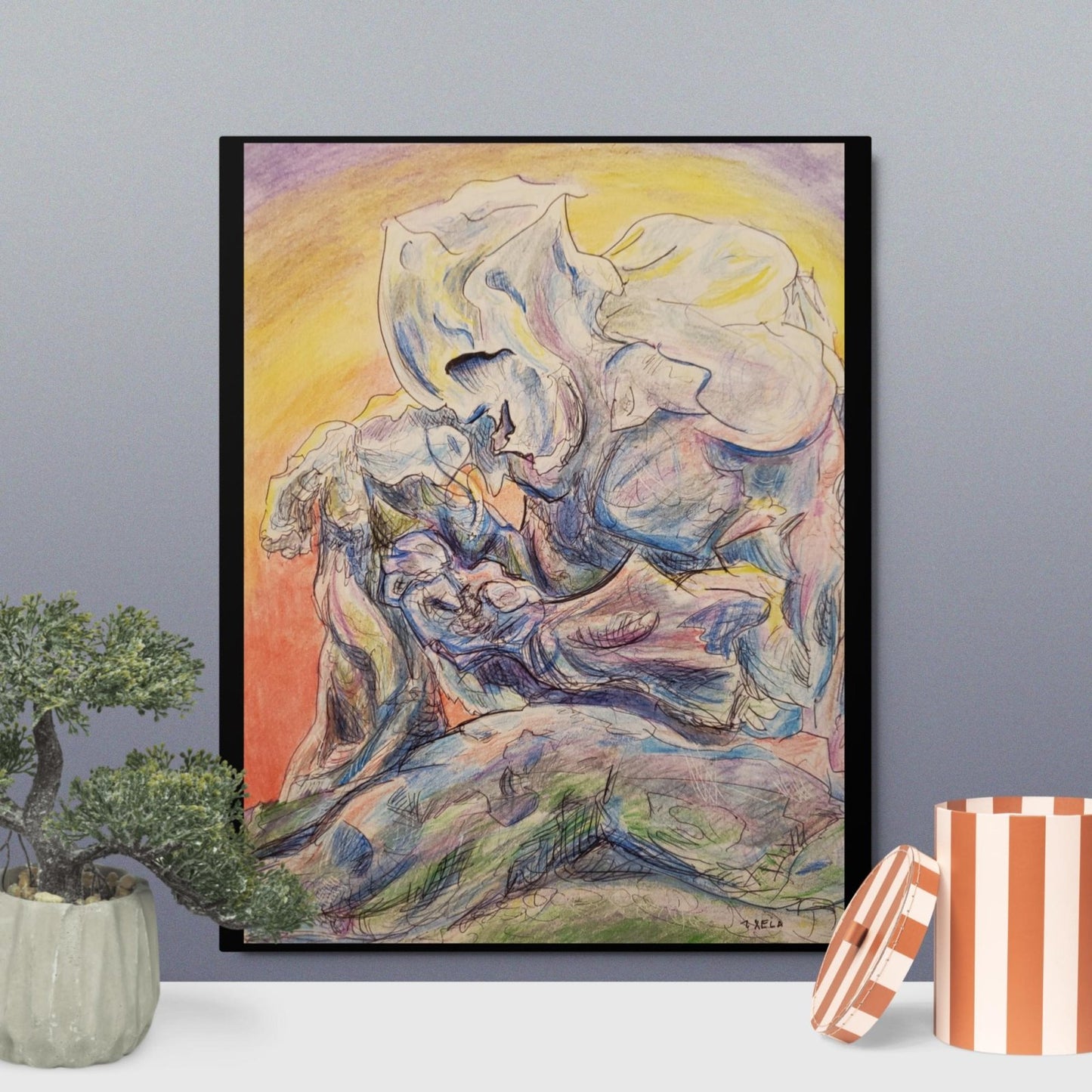First Snow of Winter, Ice Giant Metal prints - Death World LLC - 16″×20″