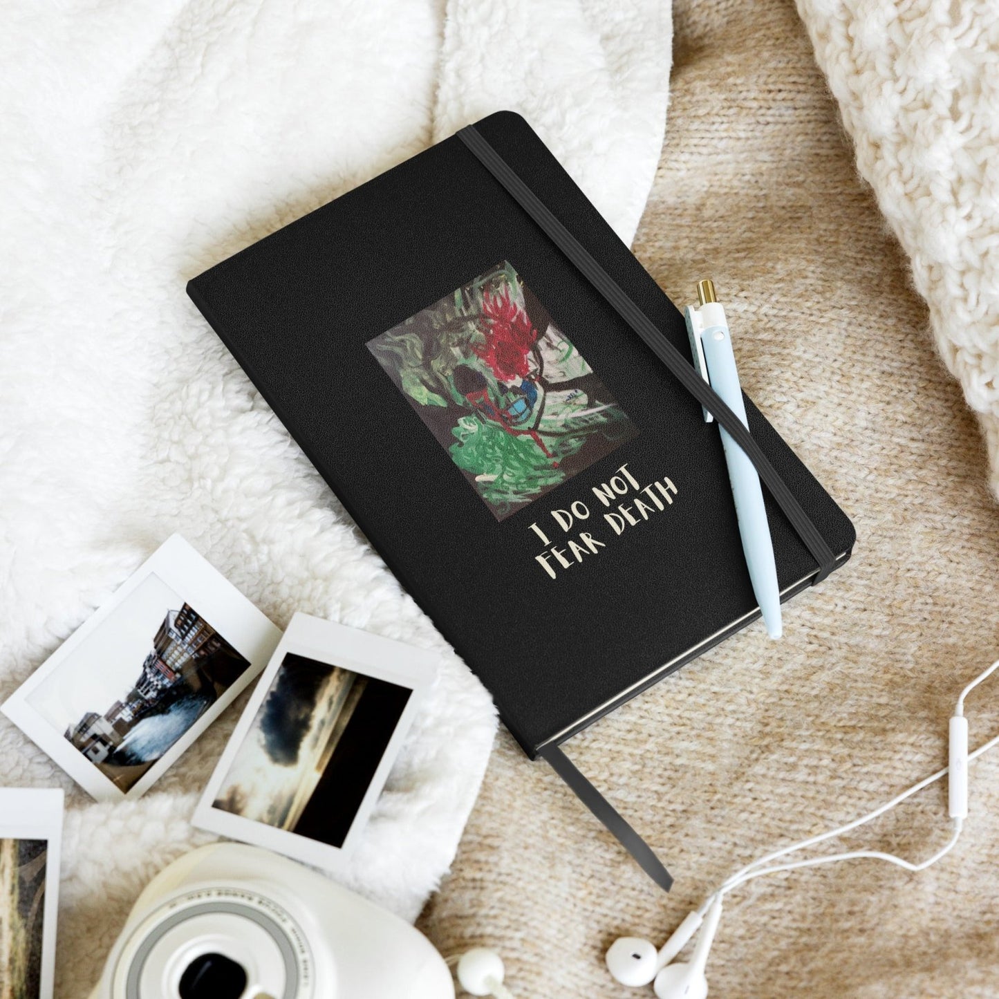 I Do Not Fear Death Journal Hardcover bound notebook - Death World LLC -