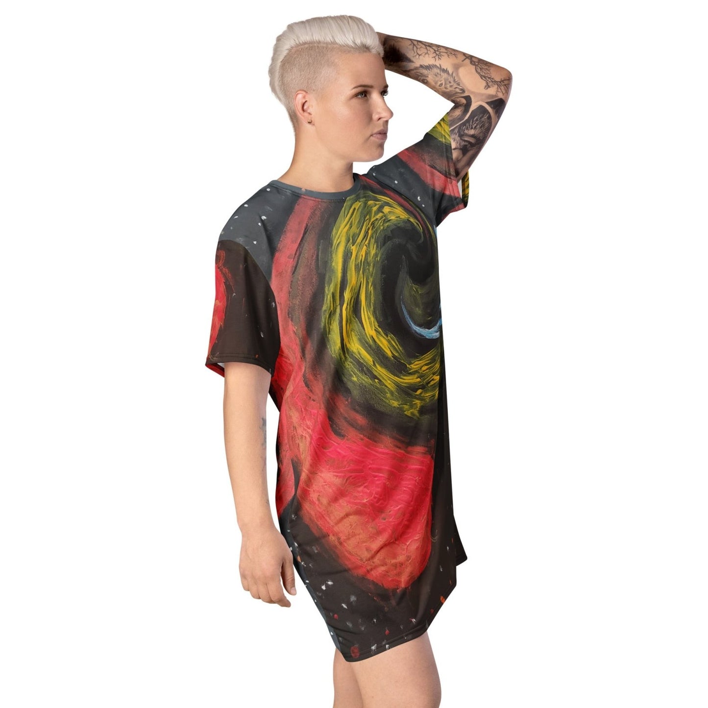 A Blackhole T-shirt Dress - Death World LLC - 2XS