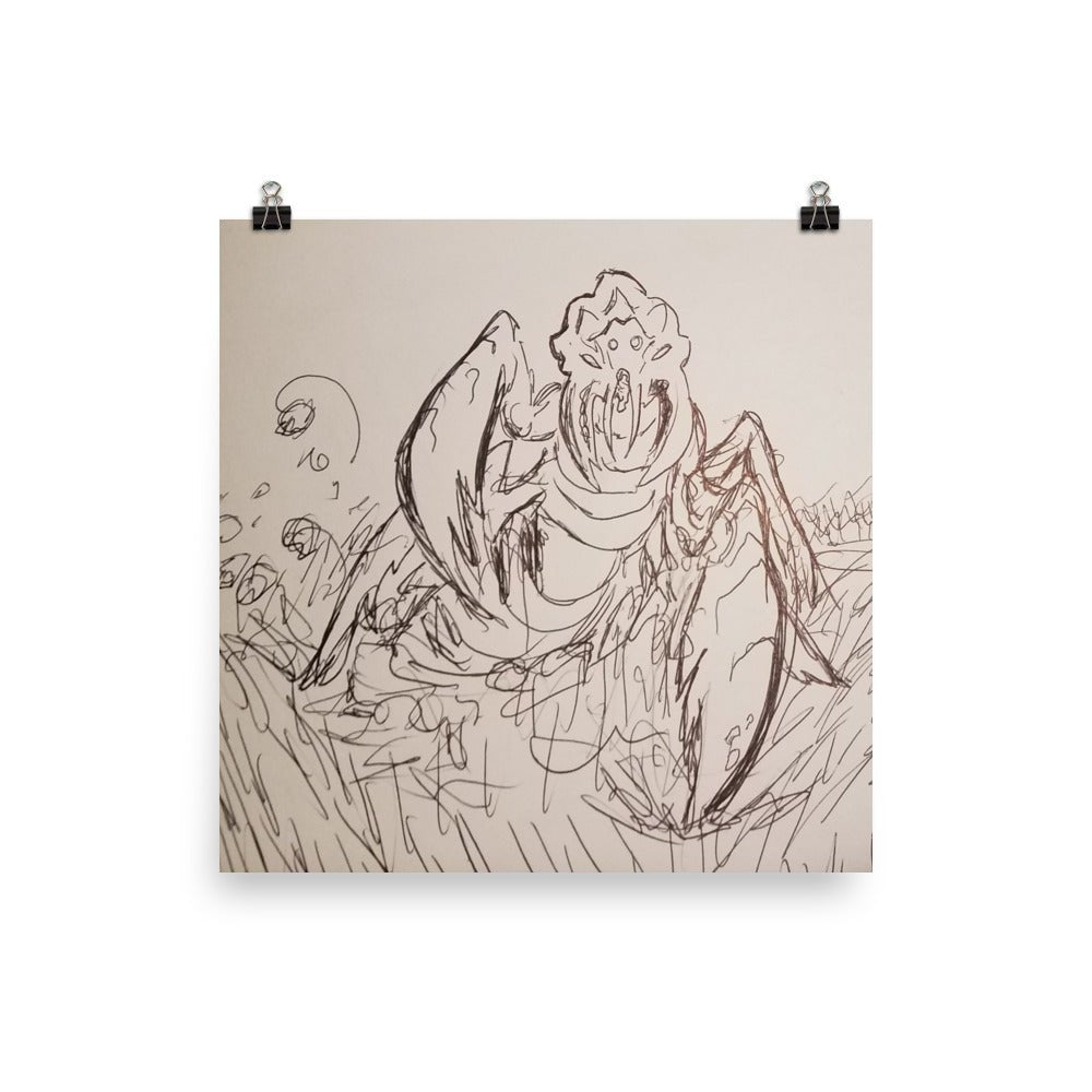 Chuul Raid Poster - Death World LLC - 12″×12″