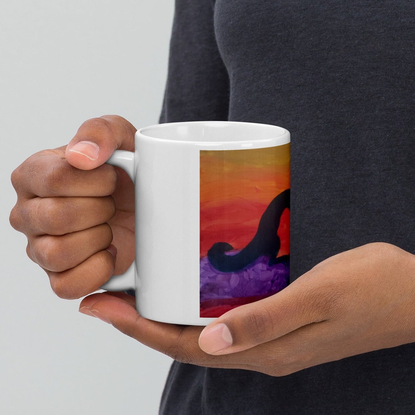 Dragon by the Lake Glossy Mug - Death World LLC - 11oz
