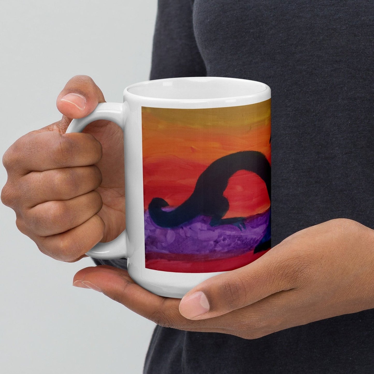 Dragon by the Lake Glossy Mug - Death World LLC - 15oz