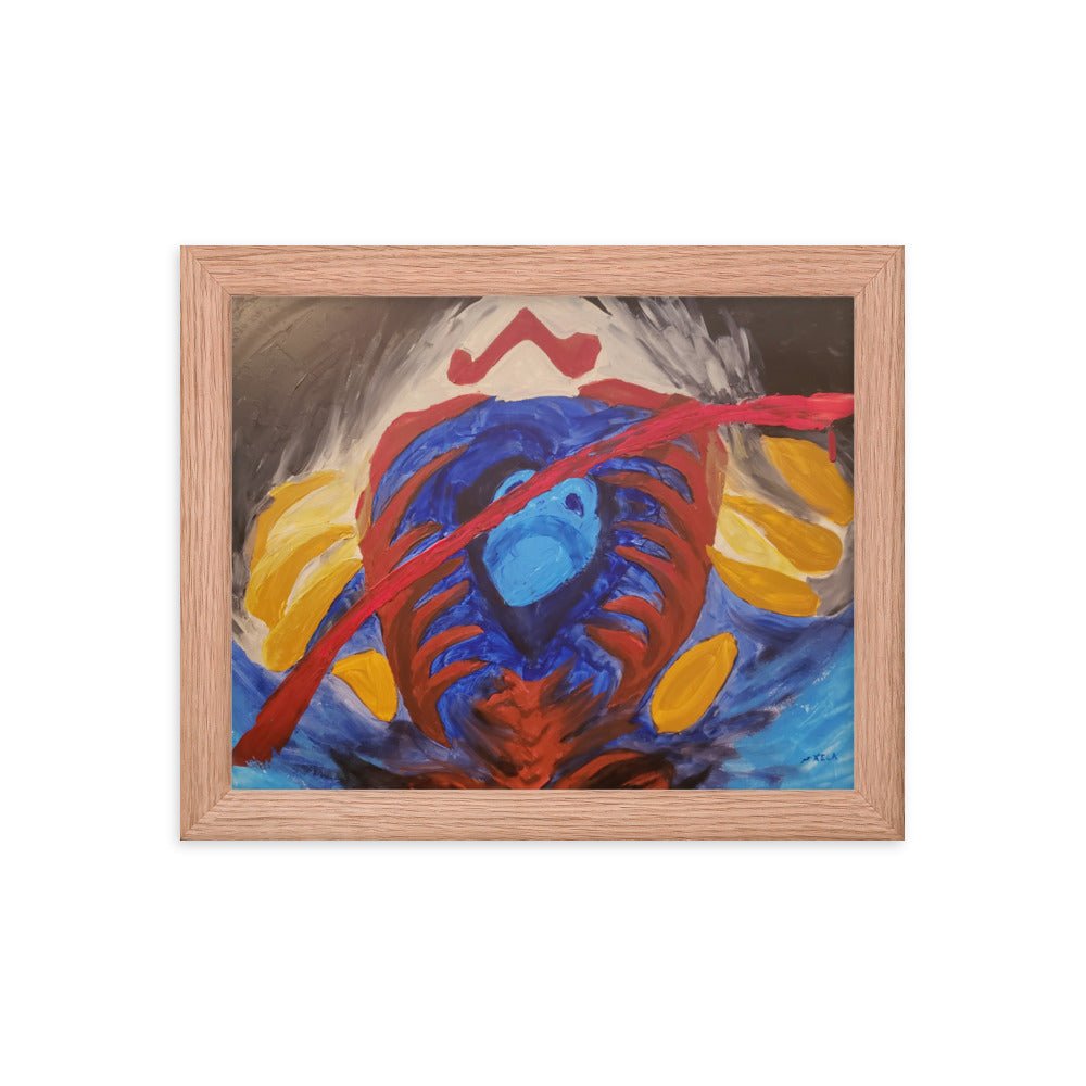 Game Over Framed Poster - Death World LLC - Red Oak