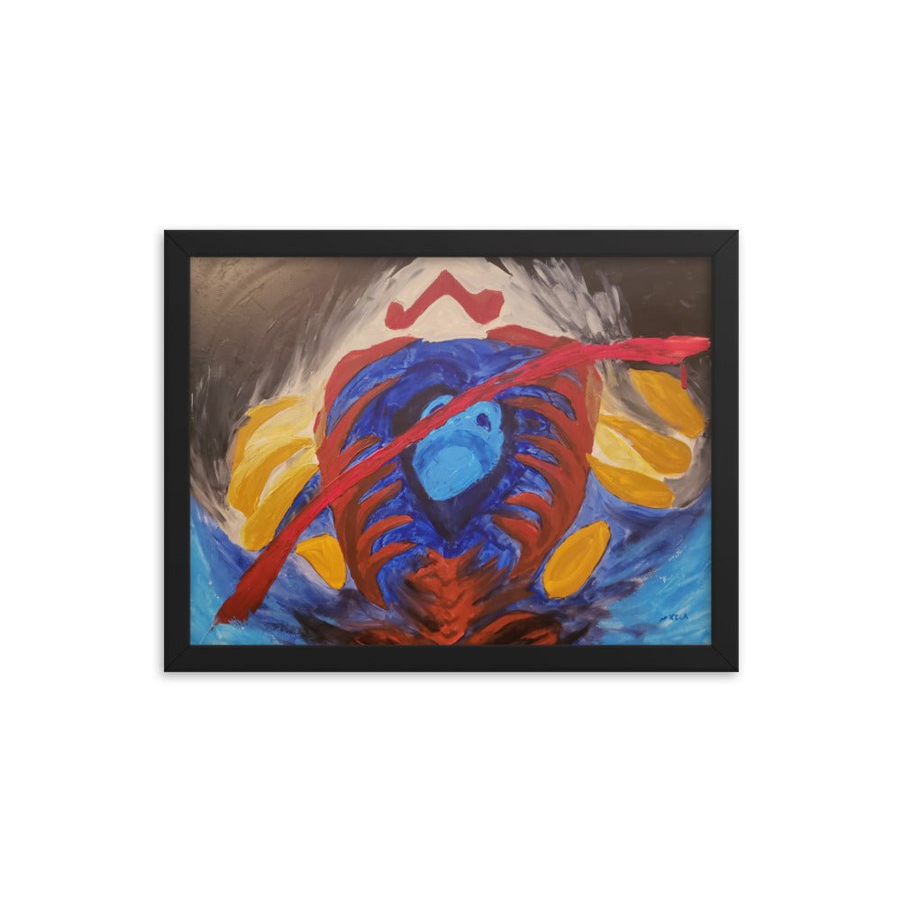 Game Over Framed Poster - Death World LLC - Black