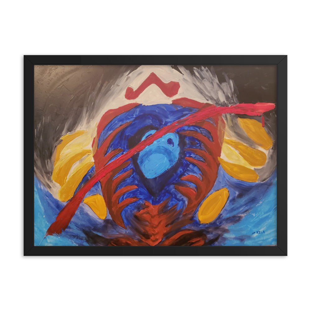 Game Over Framed Poster - Death World LLC - Black