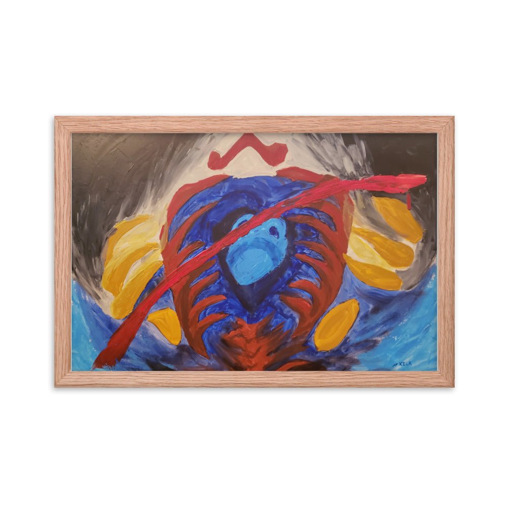 Game Over Framed Poster - Death World LLC - Red Oak