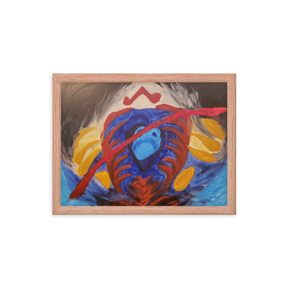 Game Over Framed Poster - Death World LLC - Red Oak