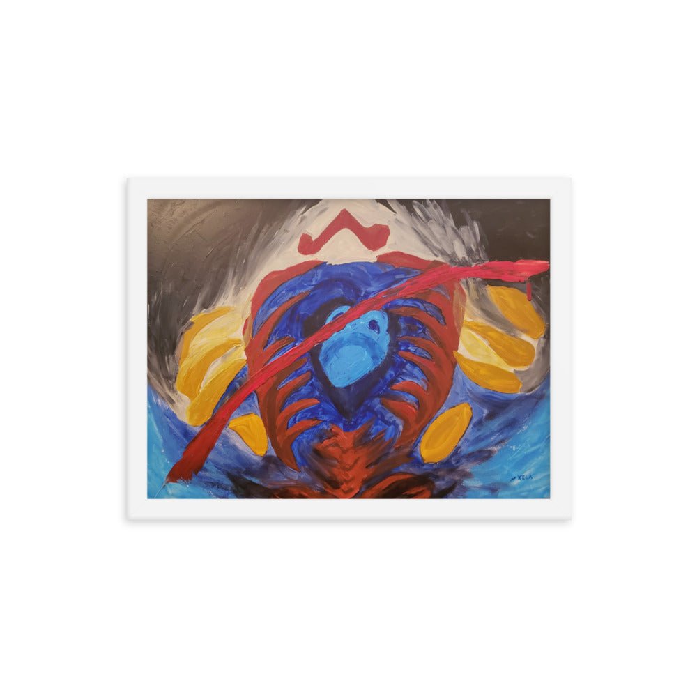 Game Over Framed Poster - Death World LLC - White
