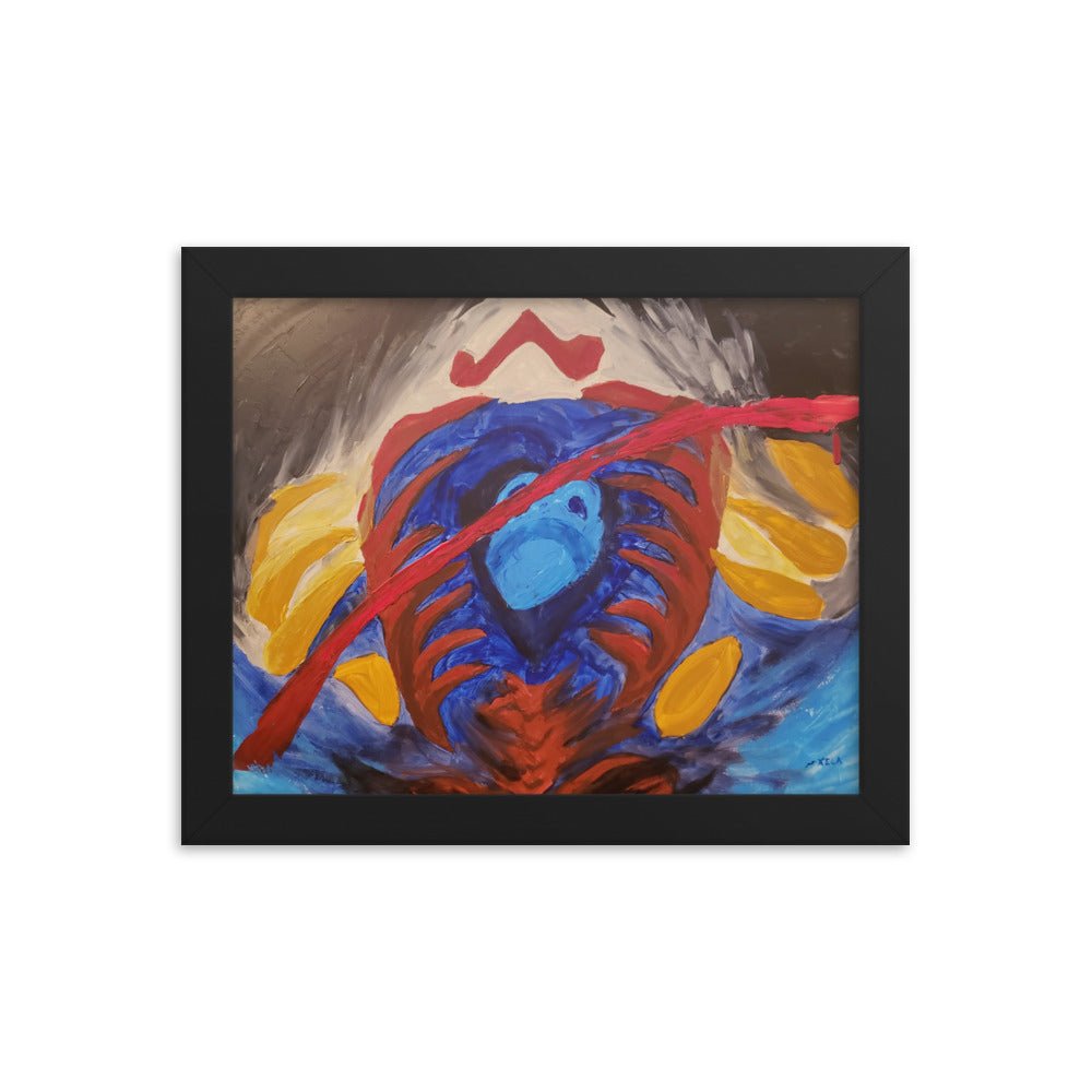 Game Over Framed Poster - Death World LLC - Black