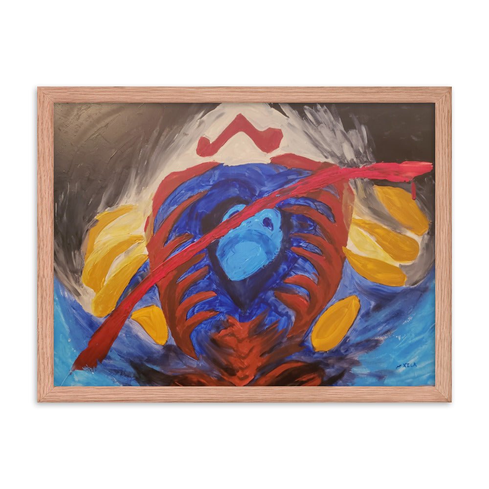 Game Over Framed Poster - Death World LLC - Red Oak