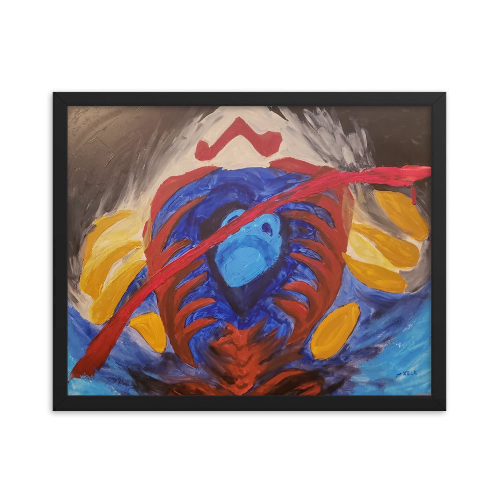Game Over Framed Poster - Death World LLC - Black