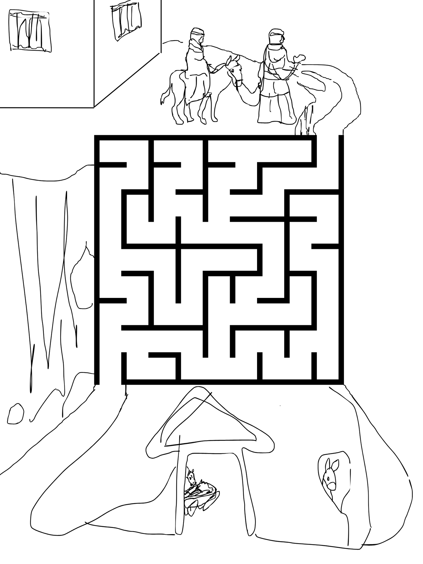 Printable: Nativity Activity Pages