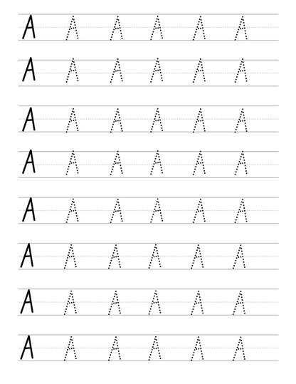 Alphabet Tracing Pages Printable - Death World LLC - 