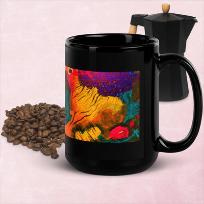 Emotional Storm Black Glossy Mug - Death World LLC - 15 oz