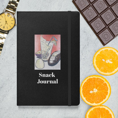 Snack Journal Hardcover bound notebook - Death World LLC - Black