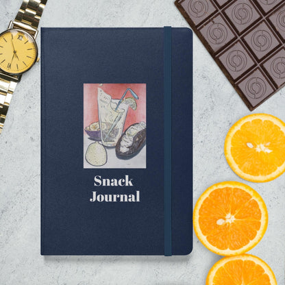 Snack Journal Hardcover bound notebook - Death World LLC - Navy