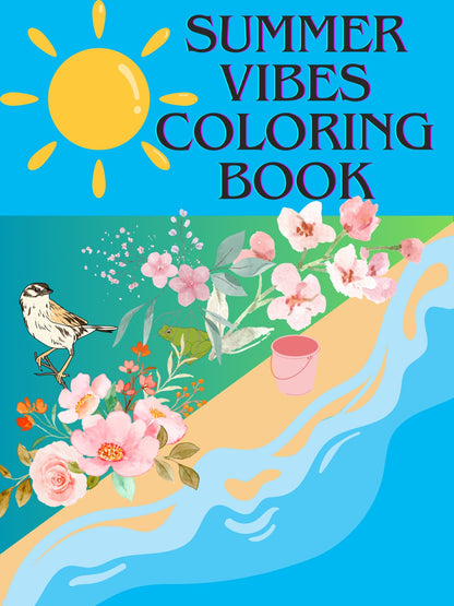 Summer Vibe Coloring Book Printable Edition - Death World LLC -