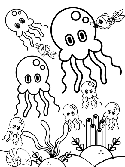 Summer Vibe Coloring Book Printable Edition - Death World LLC -