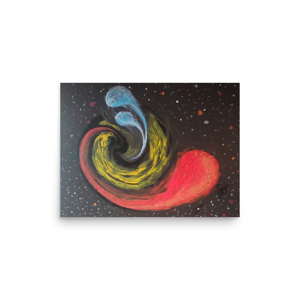 Black Hole Space Photo Paper Print - Death World LLC - 12″×16″