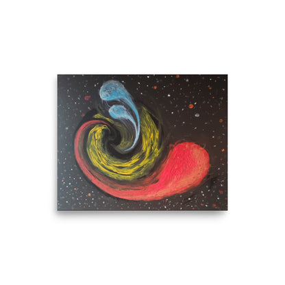 Black Hole Space Photo Paper Print - Death World LLC - 8″×10″