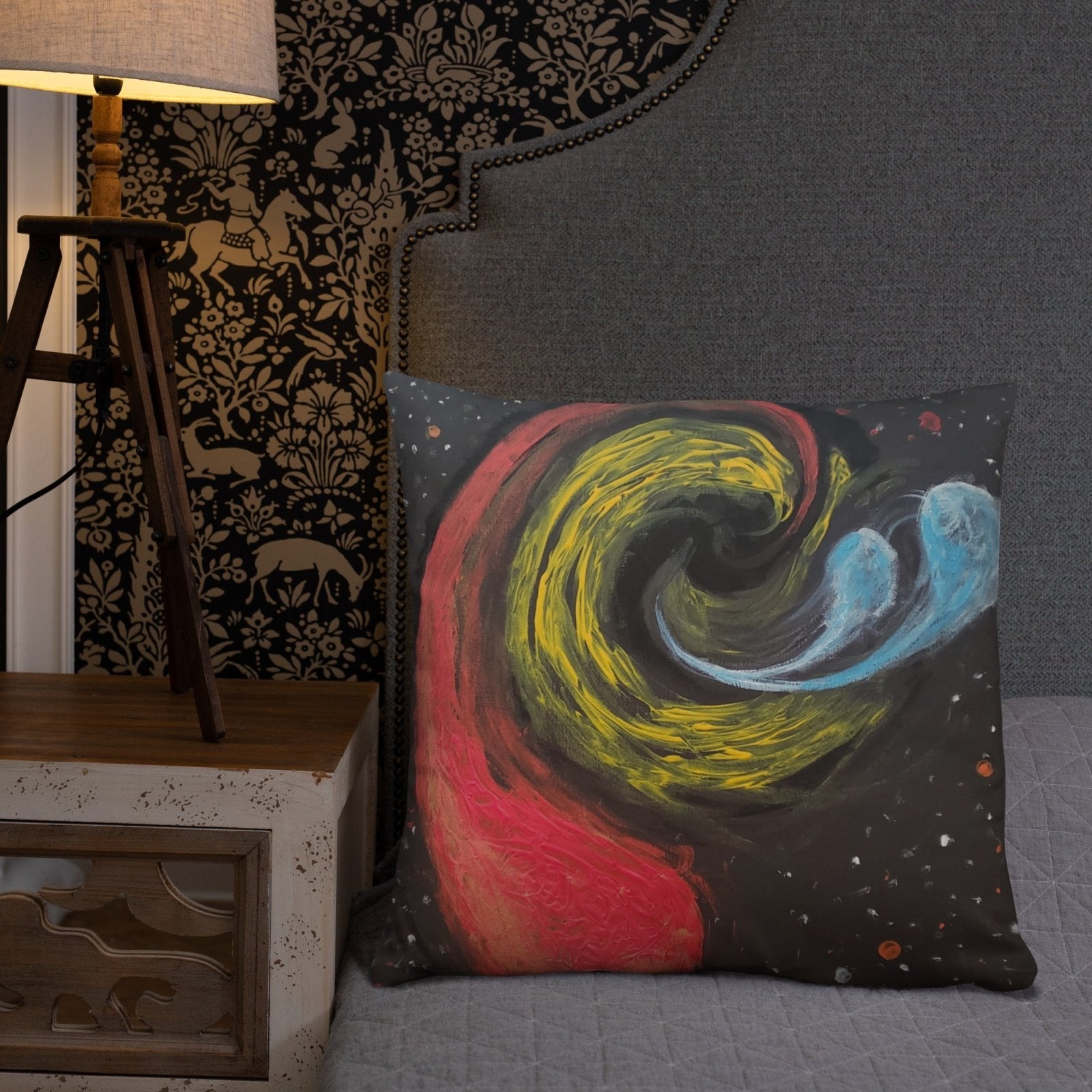 Black Hole Space Pillow - Death World LLC - 22″×22″