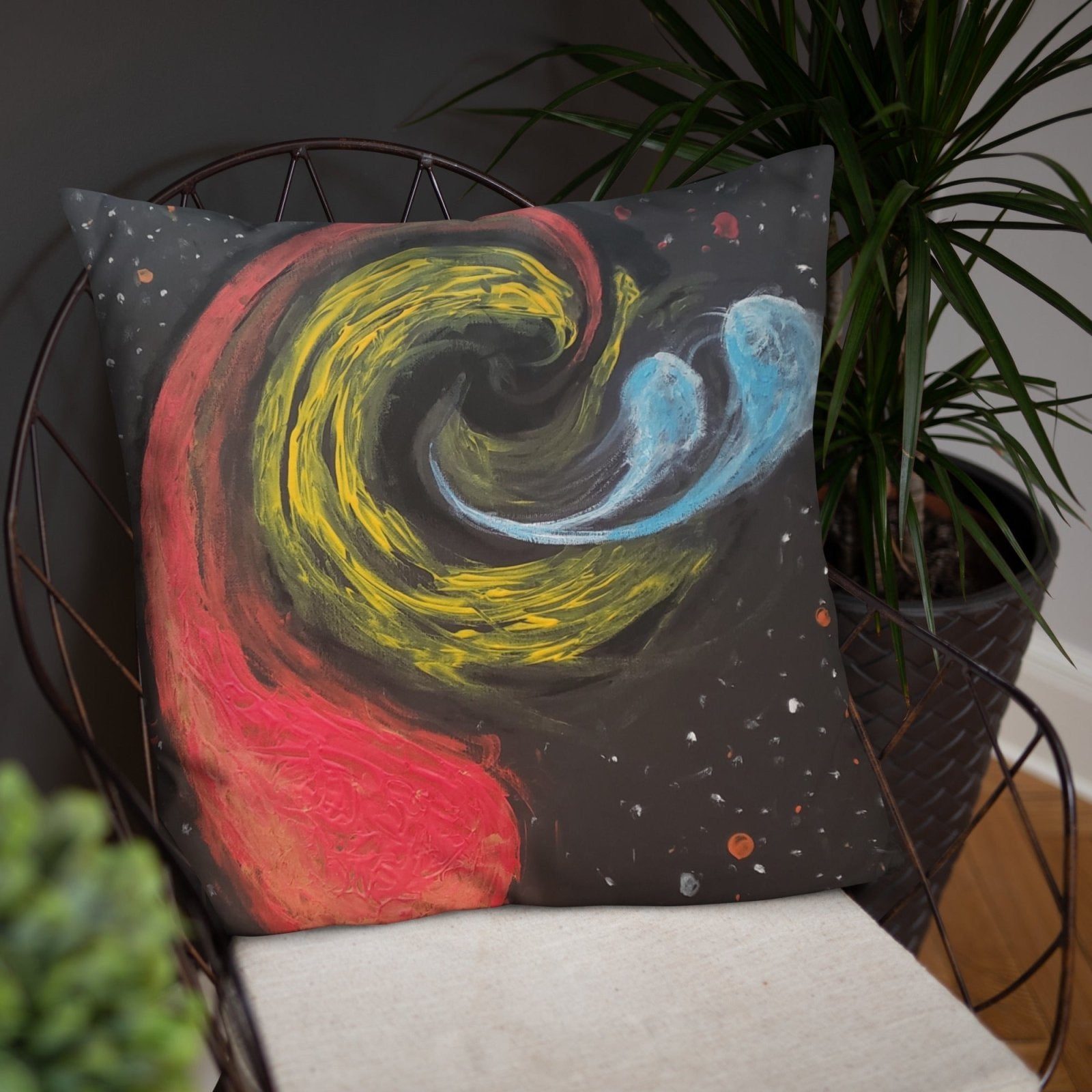 Black Hole Space Pillow - Death World LLC - 22″×22″