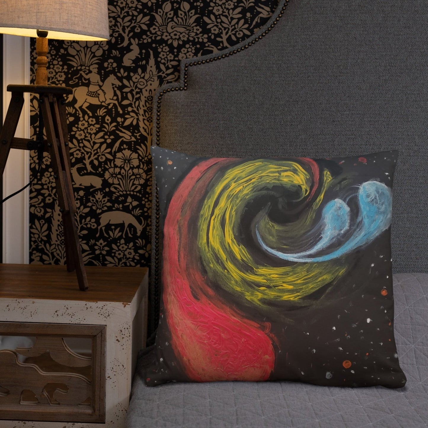 Black Hole Space Pillow - Death World LLC - 22″×22″