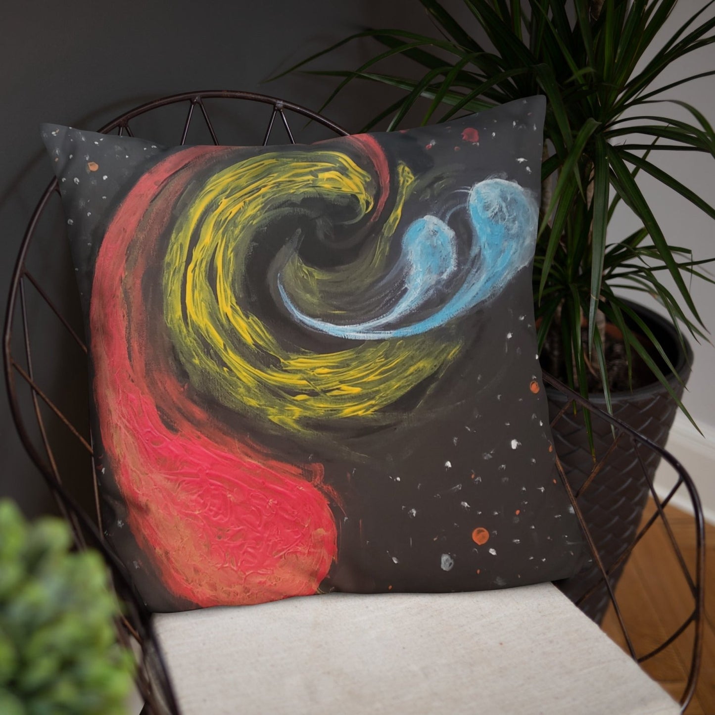 Black Hole Space Pillow - Death World LLC - 22″×22″