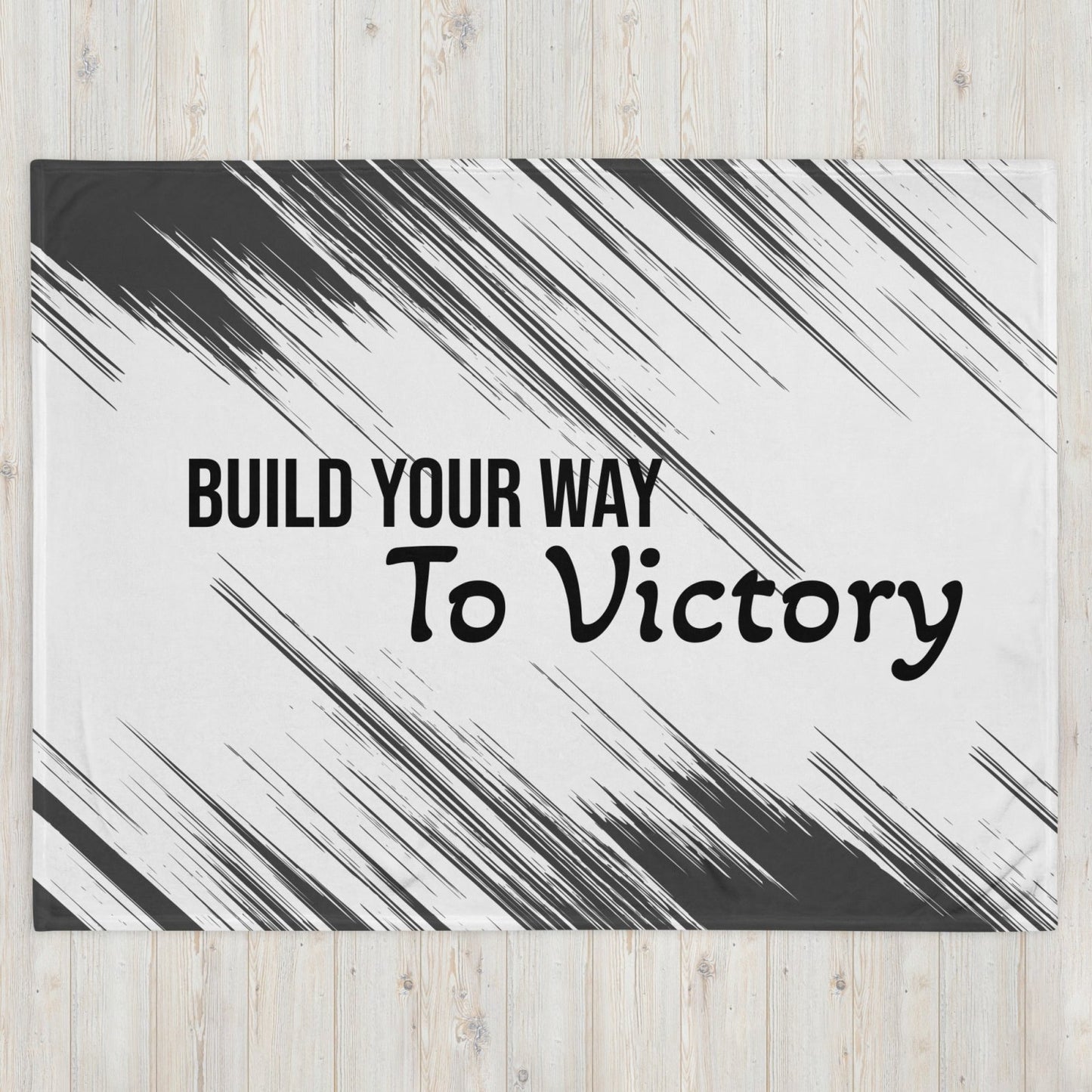 Build Your Way to Victory Throw Blanket - Death World LLC - 50″×60″