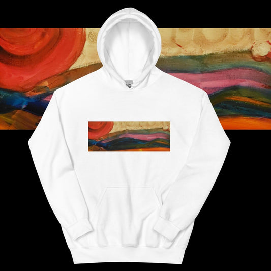 Desert Sunset Unisex Hoodie - Death World LLC - White