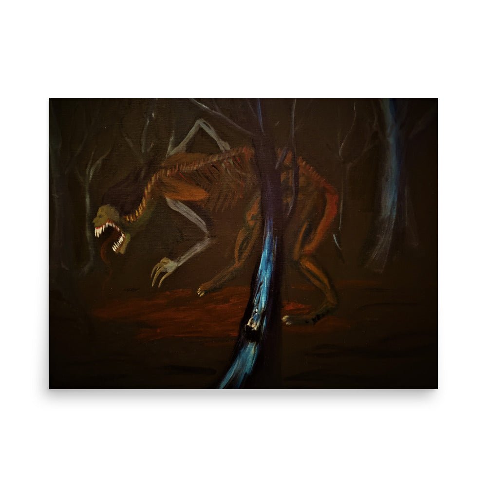 Monster in the Woods Poster - Death World LLC - 18″×24″