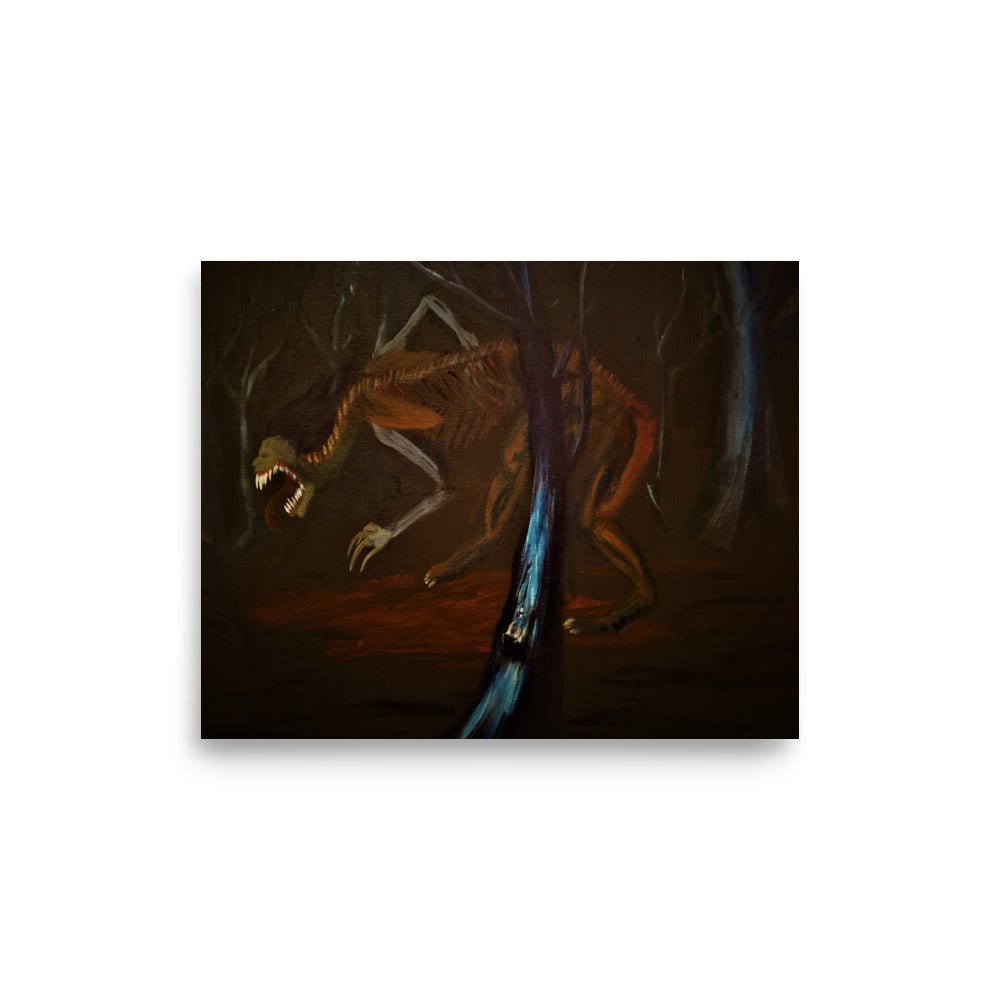 Monster in the Woods Poster - Death World LLC - 8″×10″